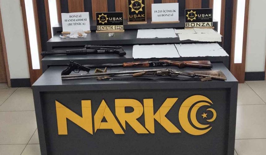 Uşak’ta Yasaklı Madde Operayonu 3 Tutuklama