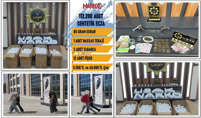 Uşak’ta yasaklı madde satıcılarına geçit yok