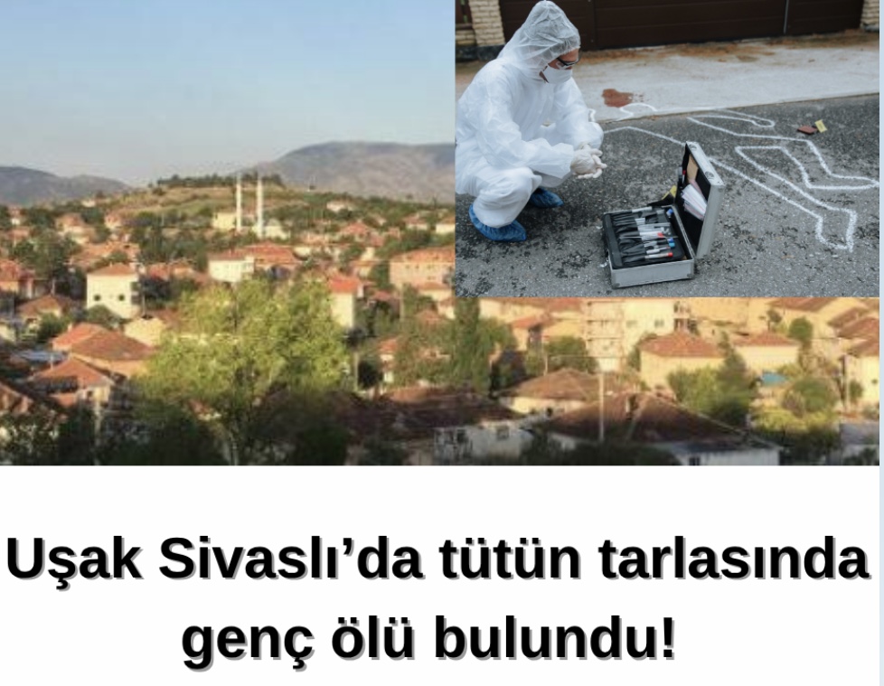 Uşak Sivaslı'nın bir köyünde tarlada cansız bedene rastlandı.