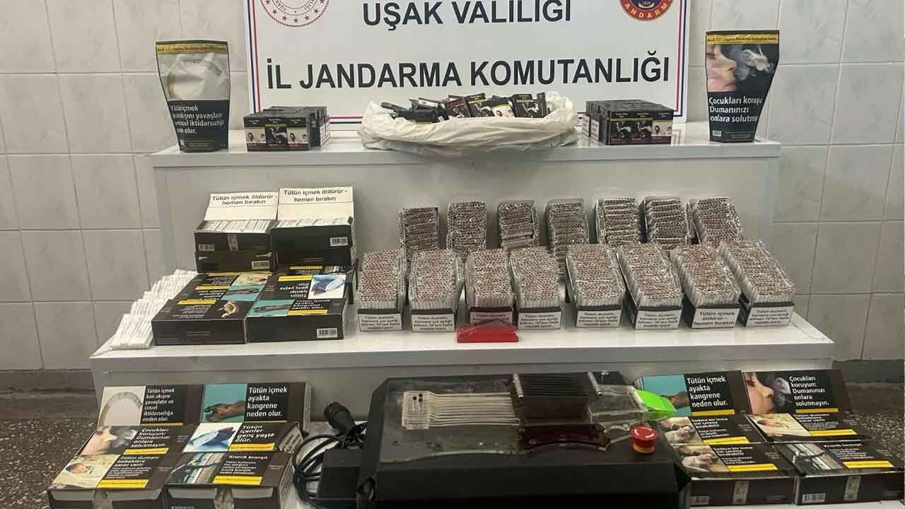 Uşak’ta Kaçak Sigara ve Sigara Ürünü Ele Geçirildi